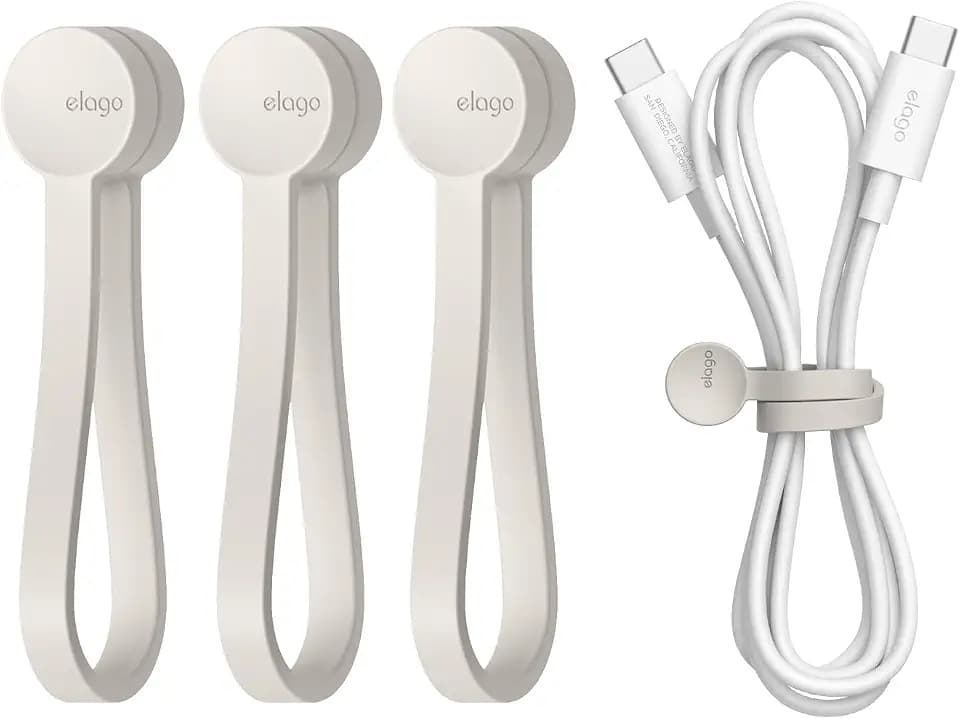elago Magnetische Kabelbinder zur Kabelorganisation, 3er-Pack