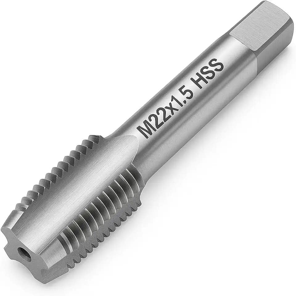 M22x1.5 Metric Thread Tap 6542 High-Speed Steel Tap for Internal Threading and Repair