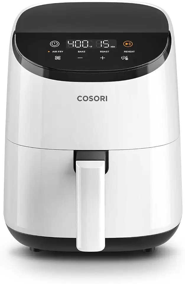Cosori Lite 2.1 Qt Small Air Fryer, Ceramic Coating, 4-in-1, 97% less oil