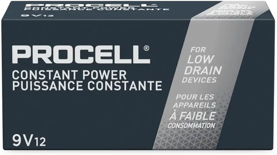 : Duracell PC1604BKD Procell Alkaline Batteries, 9V (Pack of 12) – style and color may vary