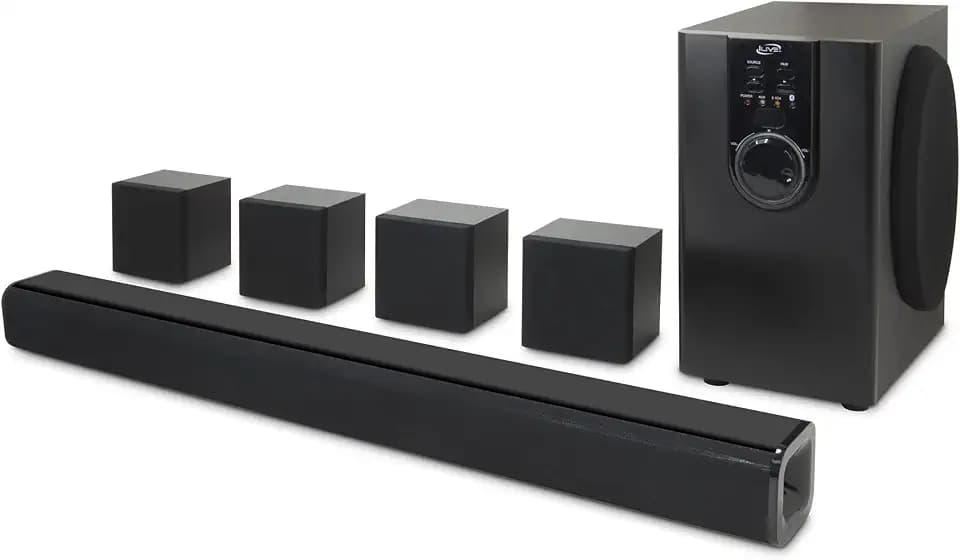 iLive 5.1 Surround Sound System with 32" Soundbar, Subwoofer & Bluetooth