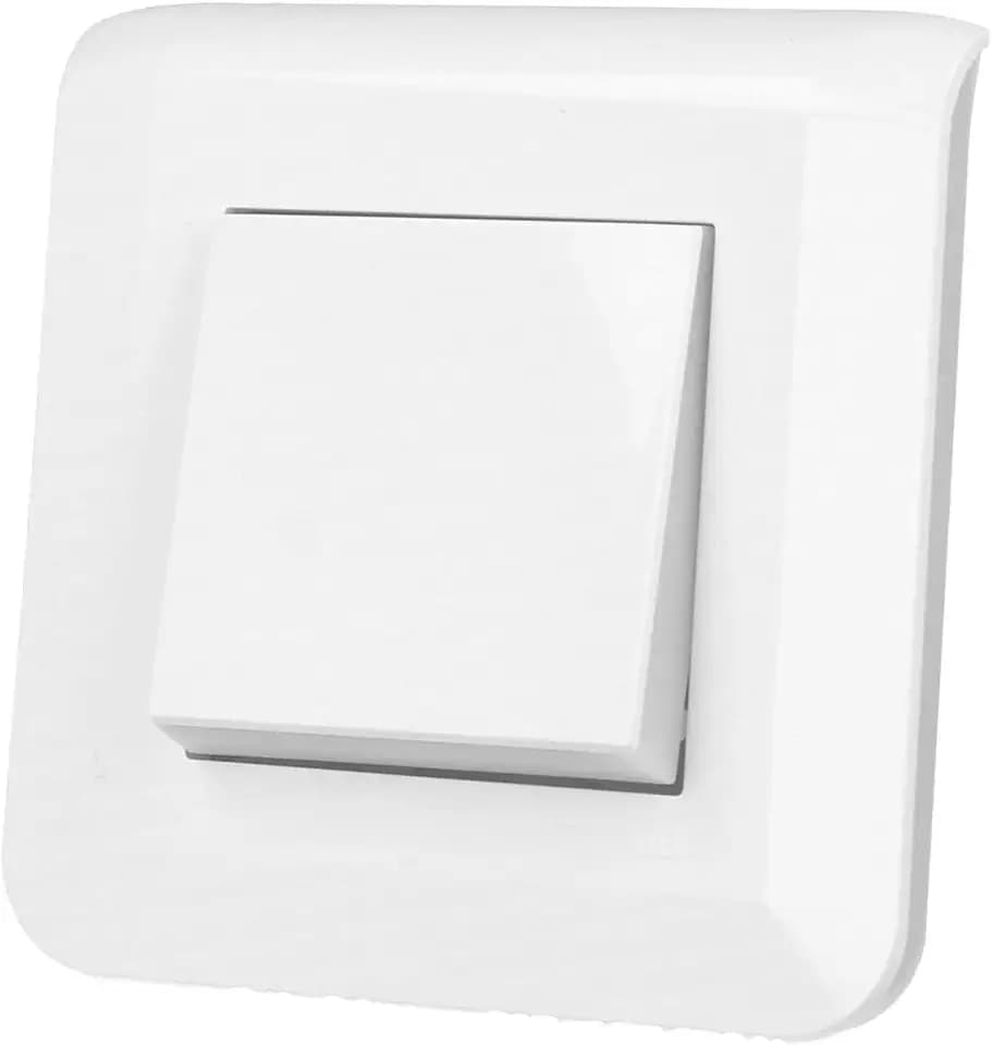 Legrand 099202 Serie Mosaic – komplett mit Platte und Schraubbefestigung 6 A und 250 V – Schalter für einfache Verbindung – Elegantes und weißes Design