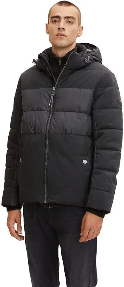 TOM TAILOR Herren Puffer Jacke mit Kapuze