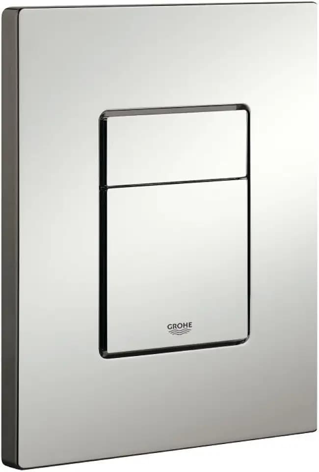 GROHE Skate Cosmopolitan - Abdeckplatte (wassersparend, für 2-Mengen- und Start und Stopp-Betätigung, 156 x 197 mm), mattchrom, 38732P00