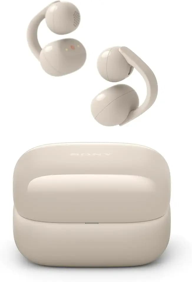 Sony LinkBuds Clip Open-Ear Truly Wireless Earbuds Clip-On Design, Greige
