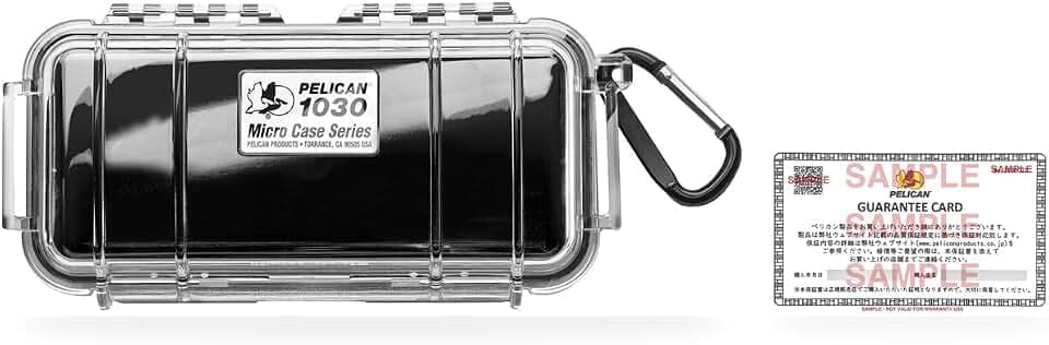 Pelican 1030 Micro Case (Black/Clear)