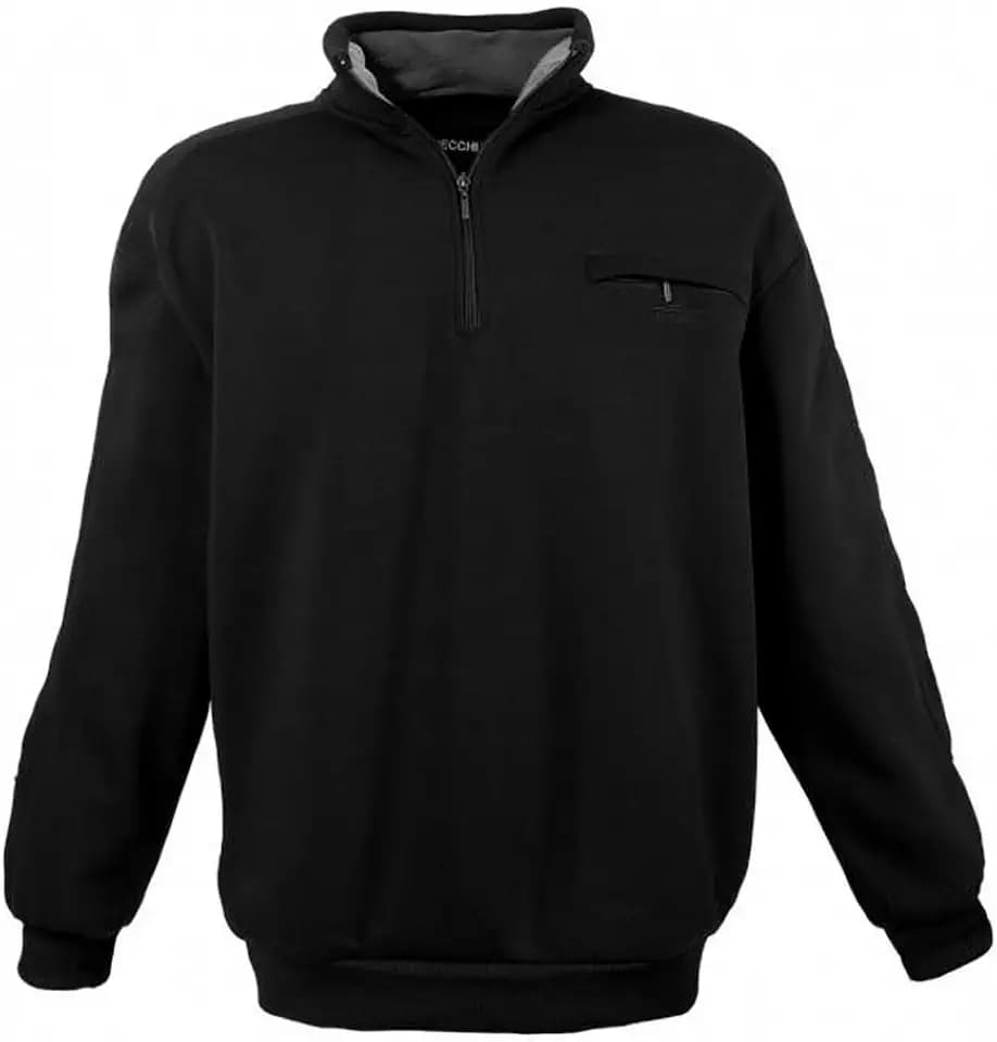 Lavecchia Übergrößen Sweatshirt Herren Langarmshirt Troyer-Kragen Langarm Polo Shirt Poloshirt LV-2100
