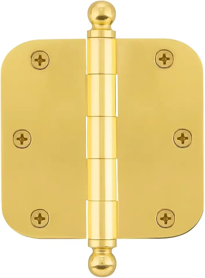 Nostalgic Warehouse Ball-Tip Residential Door Hinge with Radius Corner, 3.5 Inch ( Pack of 1)