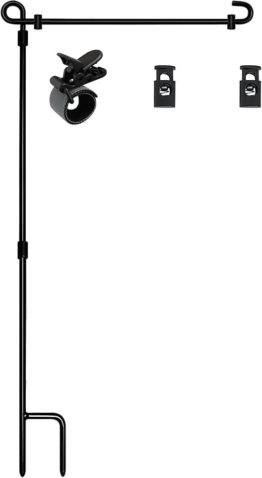 FLAGWIX Garden Flag Stand - Indoor, Outdoor Flag Pole and Stand, Yard, Garden American Flag Stand for Outside 12x18 - Decorations for Home, Outside, Indoor Outdoor Flagpole Garden Flags Stand