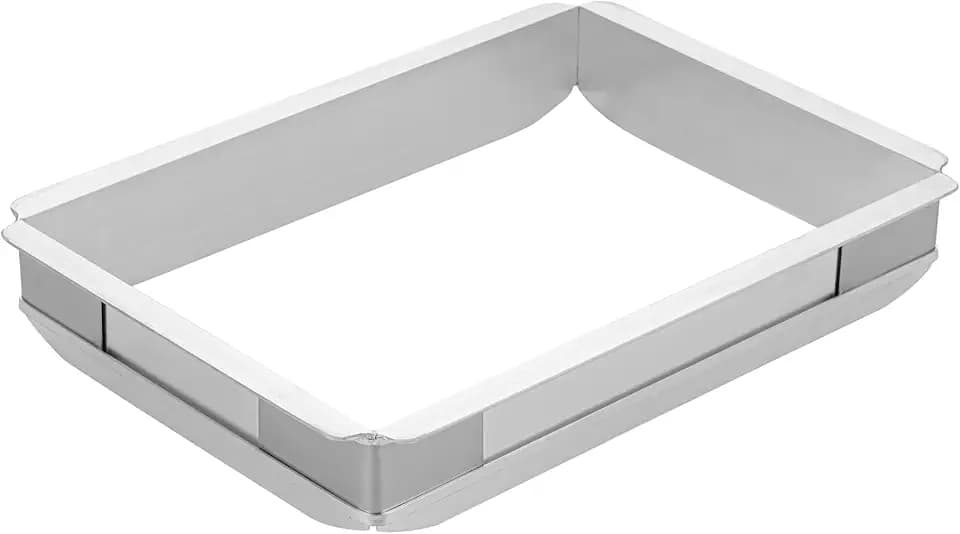 Restaurantware Aluminum Quarter Sheet Pan Extender, 12.6 x 9.2 x 2 In