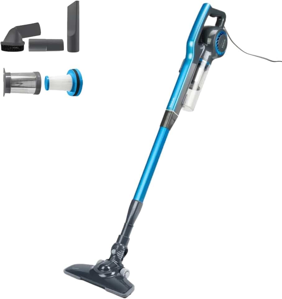 BLACK+DECKER - Kabelgebundener 2-in-1-Staubsauger BXVMS600E | 600W | 6 m Kabel | Zyklontechnologie | HEPA-Filter | Leicht & Leistungsstark
