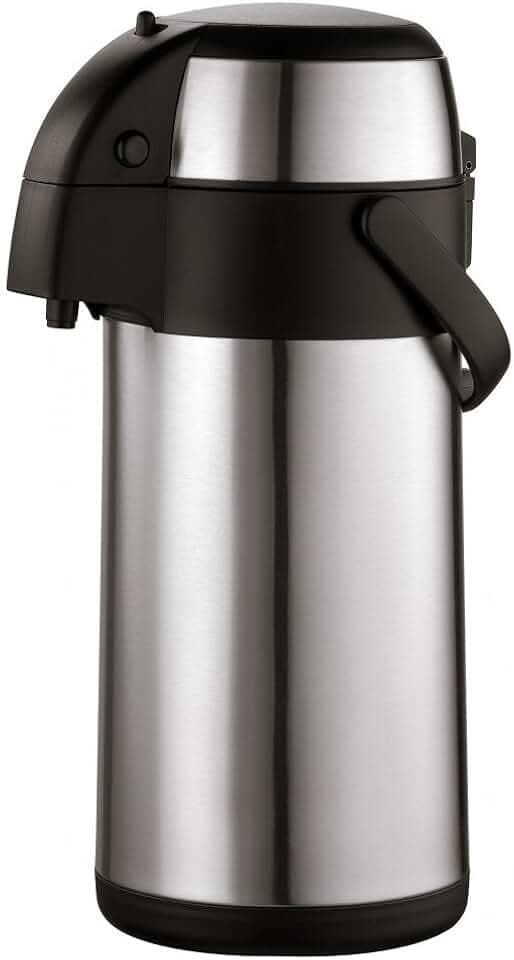 axentia Airpot-Pumpkanne, Edelstahl, 3 l, Silber