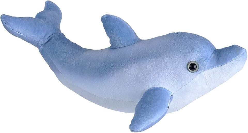 Wild Republic Living Ocean Mini Großer Tümmler, Wal-Kuscheltier, Schlaftier für Babys, Gastgeschenk für die nächste Babyparty, Füllung und Stoff aus recycelten Wasserflaschen, 30 cm