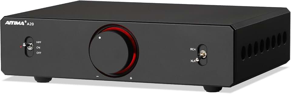 AIYIMA A20 Voll Symmetrischer HiFi Stereo Class D Verstärker 300W×2 mit HPF
