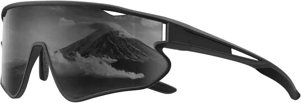 HENGOSEN Sport-Sonnenbrille Polarisiert-Sonnenbrille Herren-Damen Fahrradbrille: Sportarten Radfahren Laufen UV400 Schutz