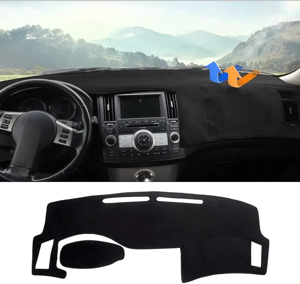 Autorder Dashboard Cover Mat for 2003-2008 Infiniti FX35/ FX45/ FX50 1st Gen (S50) Accessories Dash Cover Suede Dash Mat Sunshade Glare UV Rays Protector