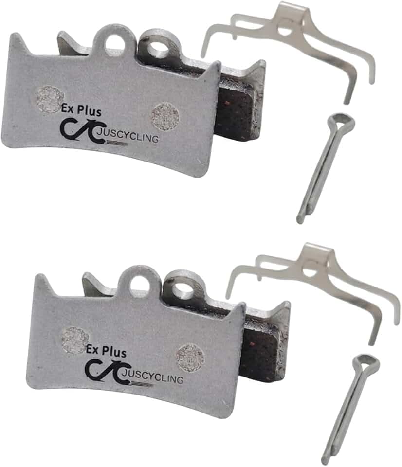 2 Pairs Disc Brake Pads with Aluminum Backing Plate for Hope Tech 4 V4, Tech 3 V4, Tech Evo V4, RX4+ Hydraulic Calipers, Ultra Lightweight, Superior Heat Dissipation