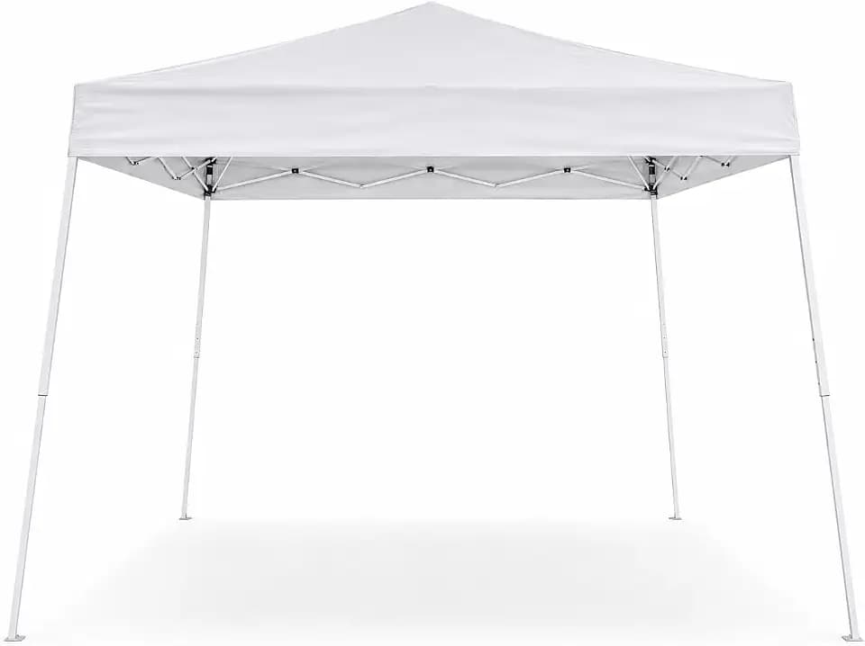 Impact Canopy 8x8/10x10 Slant Leg Pop-Up Tent Kit – Cover with Carry Bag, Outdoor Shelter for Patio, Backyard, Events (Grey)