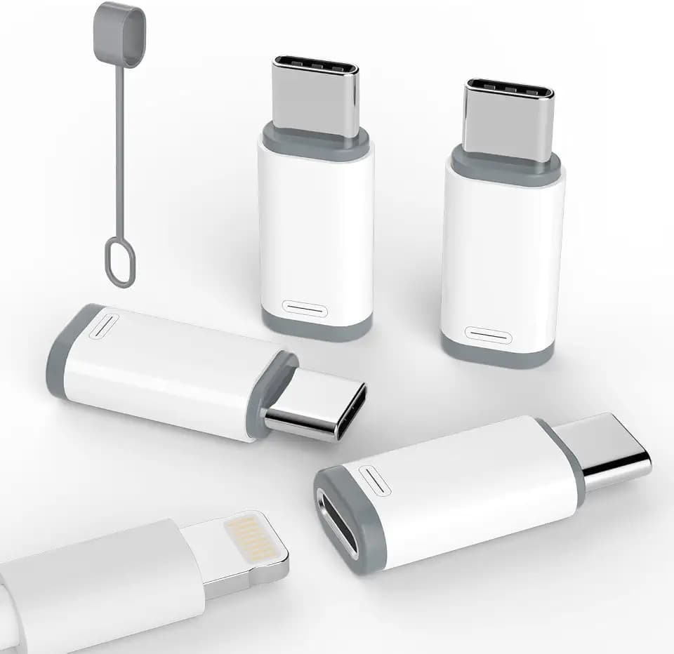 Thousover 4 Pack Lightning to USB C Adapter for iPhone 15/16/17/18 Pro/18 Pro Max,for iPhone 18/17/16 Charger,18/17/16 Accessories,Fast Charging & Data Transfer,USB C Charger Cable,Not for Audio/OTG