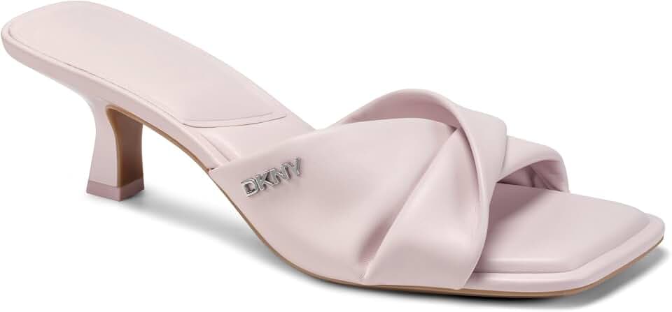 DKNY Womens Jolaine Twist Heel Sandal Mule