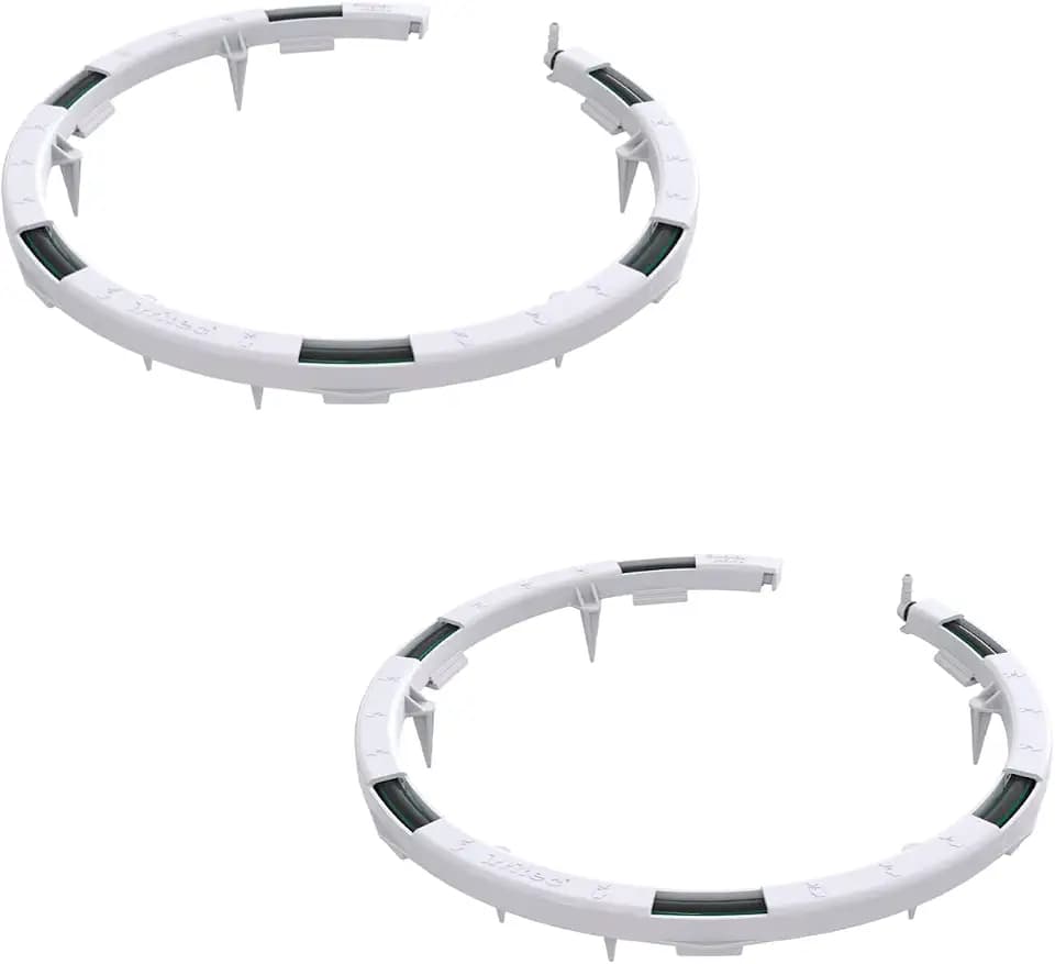 10 Pack - Premium Hevy Duty Drip Irrigation Watering Ring for 1/8" .125 Inch Tubing, Halo, Circle, Great for Greenhouse & Commercial Grower Applications (5" Diameter Ring, 10)