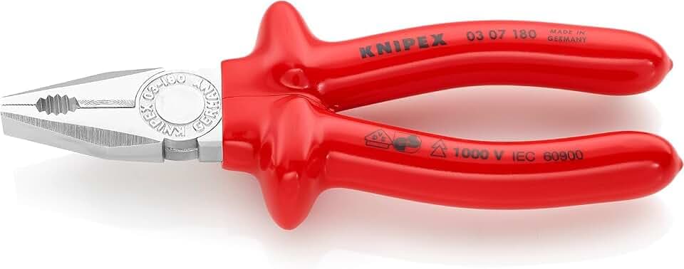 KNIPEX Kombizange 1000V-isoliert (180 mm) 03 07 180