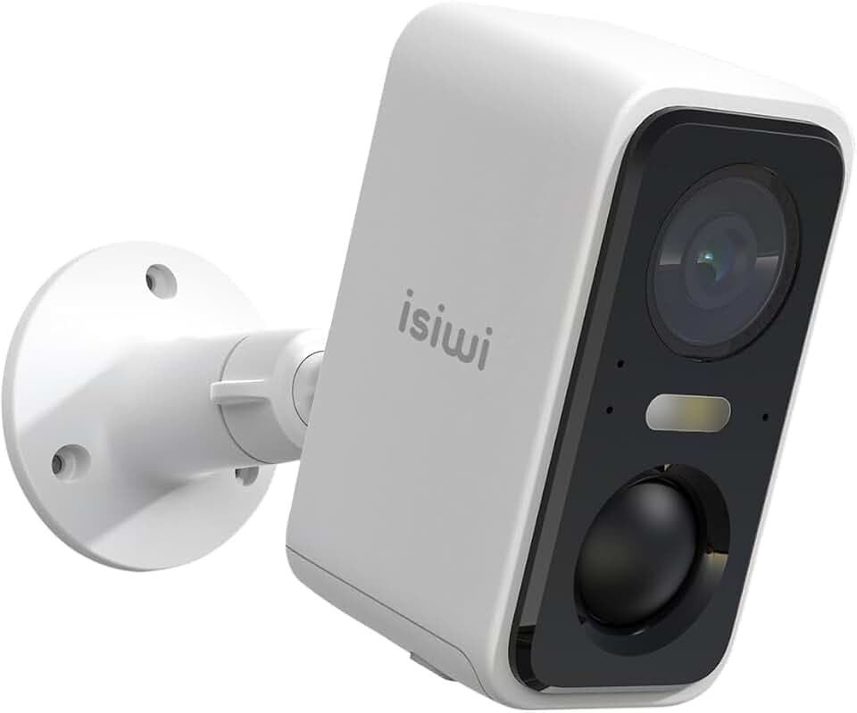 Flip kabellose Kamera mit Akku 3 MP Outdoor Nachtsicht in Farbe Videokamera Überwachung menschliche Erkennung Audio bidirektional IP65 MicroSD austauschbarer Akku 5200 mAh ISW-BBTR-3M