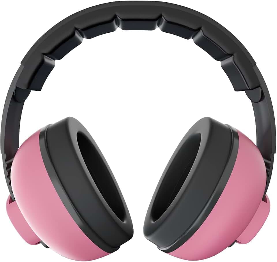 FungLam Baby-Gehörschutz mit Geräuschunterdrückung, Ohrenschützer, verstellbares Kopfband, Gehörschutz für 0–3 Jahre, Säugling/Kleinkinder