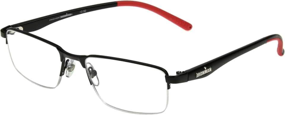 IRONMAN mens Expedition Rectangular Reading Glasses