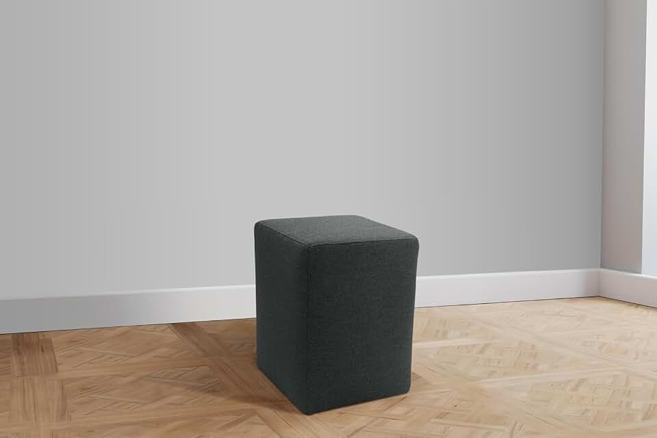 DOMO. collection Polsterhocker Pontal, rechteckig, Anthrazit