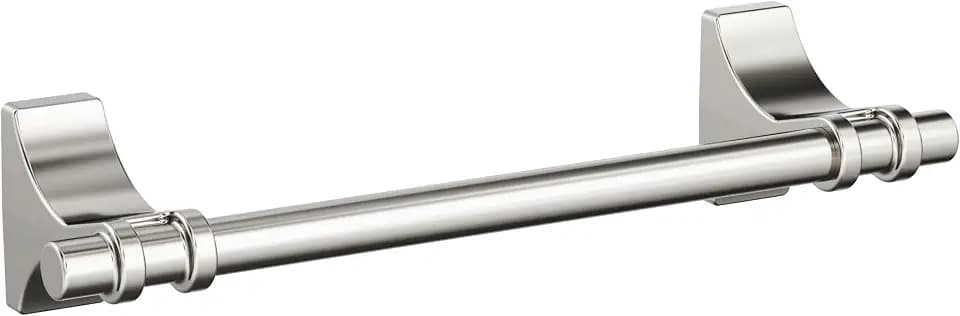 Amerock Davenport Polished Nickel 9 inch (229 mm) Center-to-Center Towel Bar, BH36055PN