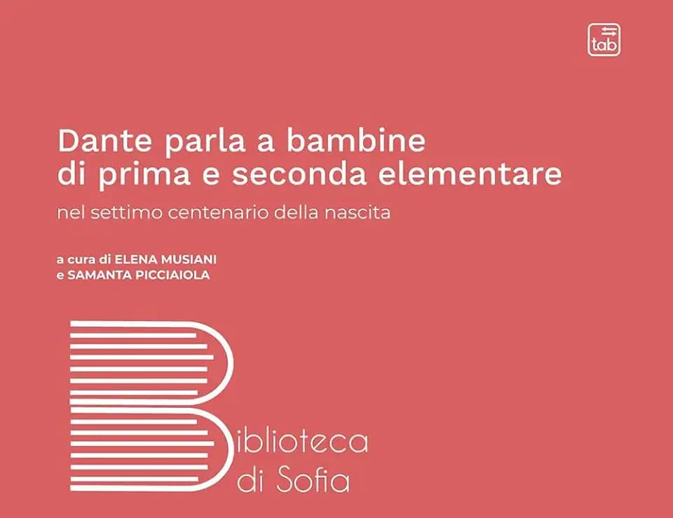 Dante parla a bambine di prima e seconda elementare nel settimo centenario della nascita (Biblioteca di Sofia)