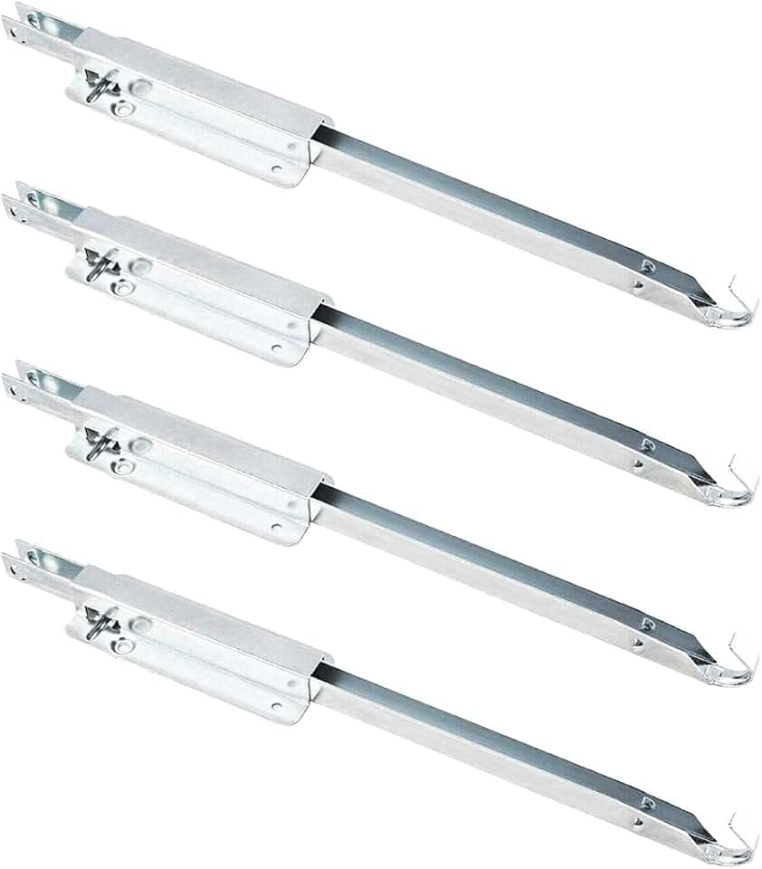 POWERTEC Metal Drop Leaf Table Supports 4PK, Sliding Hardware for Folding Kitchen and Dining Tables, RV Bracket (71426-P2V)