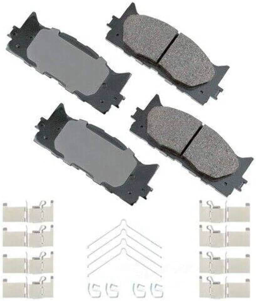 Akebono ACT1222A Ultra-Premium Ceramic Front Disc Brake Pads , GREY