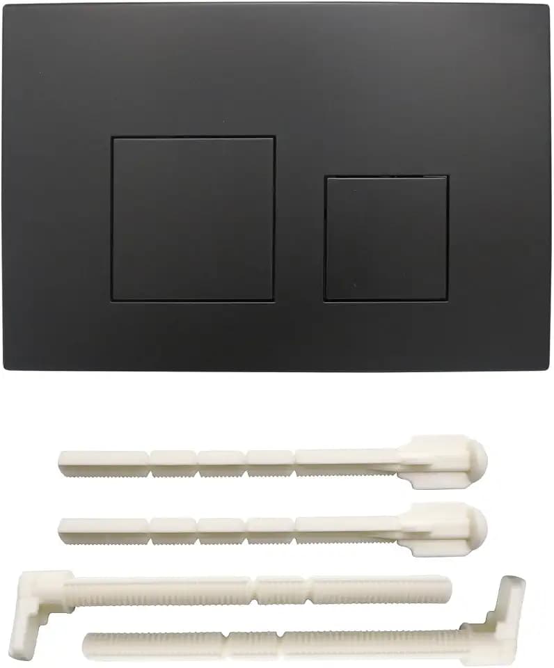 ACESOME Betätigungsplatte für WC Kompatibel mit Geberit sigma01 sigma10 sigma20 sigma21 sigma30 sigma50 sigma60 Betätigungsplatte Plastik Kunststoff für 2-Mengen-Spülung (Schwarz)