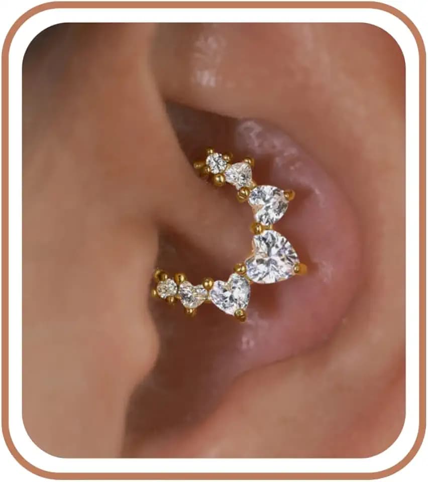 Daith Piercing Jewelry Earrings for Women Cartilage Helix Hypoallergenic