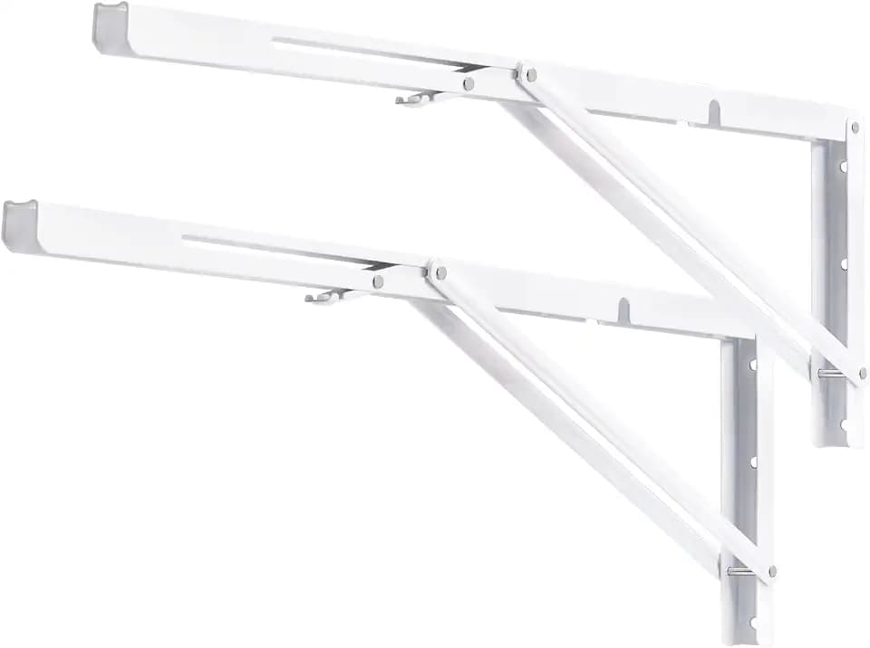 YUMORE Klappkonsole Robuste 60 cm Klappbare Regalhalterungen Wand Weiß