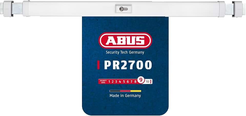 ABUS Panzerriegel PR2700 für Haus- & Wohnungstüren, weiß, ohne Zylinder