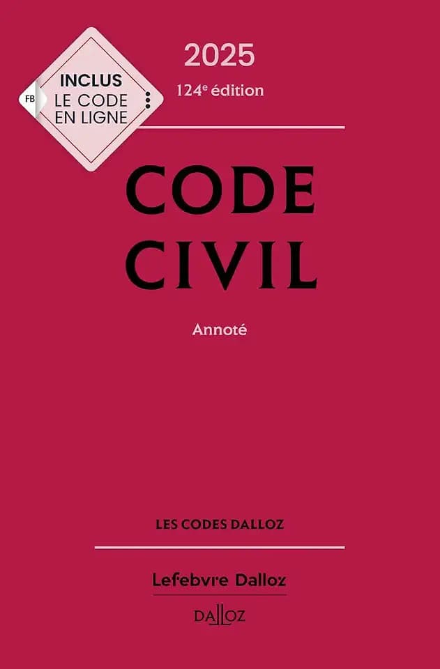 Code civil 2025, annoté. 124e éd.