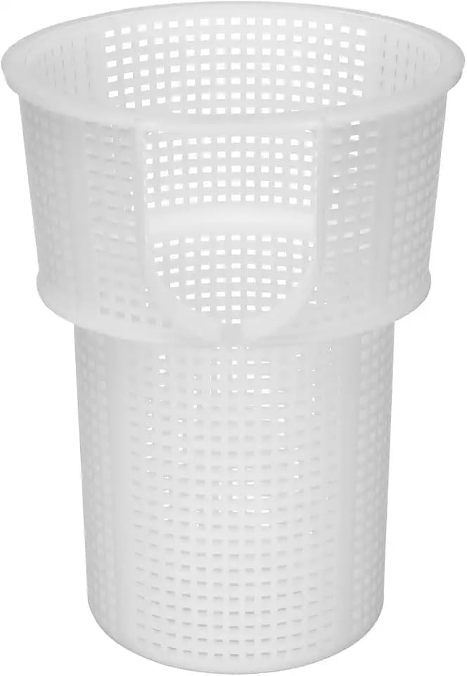 LemonRoad 1 Pcs Pool Pump Basket Replacement Compatible with Superflo Vs Pool Pump Pentair Filter, Skimmer Strainer Basket-Remove Leaves and Debris (White)