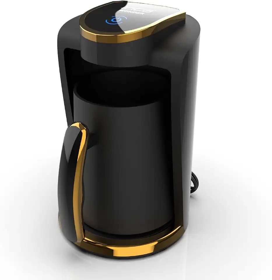 İnca IKM-01 Türkische Kaffeemaschine, Türk Kahve Makinesi, 250ml (1-4 Tassen), 400W, Überlaufschutz & Trockengehschutz, Edelstahlheizplatte, Automatische Abschaltung, Für Perfekten Mokka