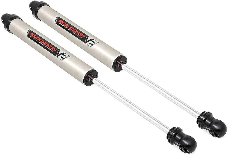 Rough Country 0-6" V2 Monotube Rear Shocks for 2003-2024 Ram 3500 4WD - 760744_A