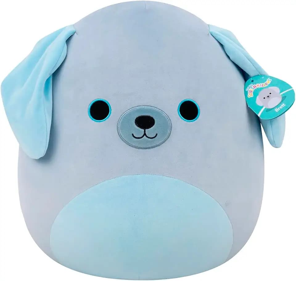 Squishmallows Original Weimaraner Dog Brett 18 cm - cute plush toy, cuddly toy for kids, soft toys, cute teddy bears, suitable for girls and boys aged 3 years