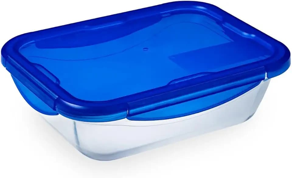 Pyrex Cook & Go Recipiente Rectangular 1,9L / 25x19x7cm, Azul