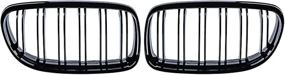 Glossy Black Twin Fin Kidney Grille for 2009-2011 E90 E91