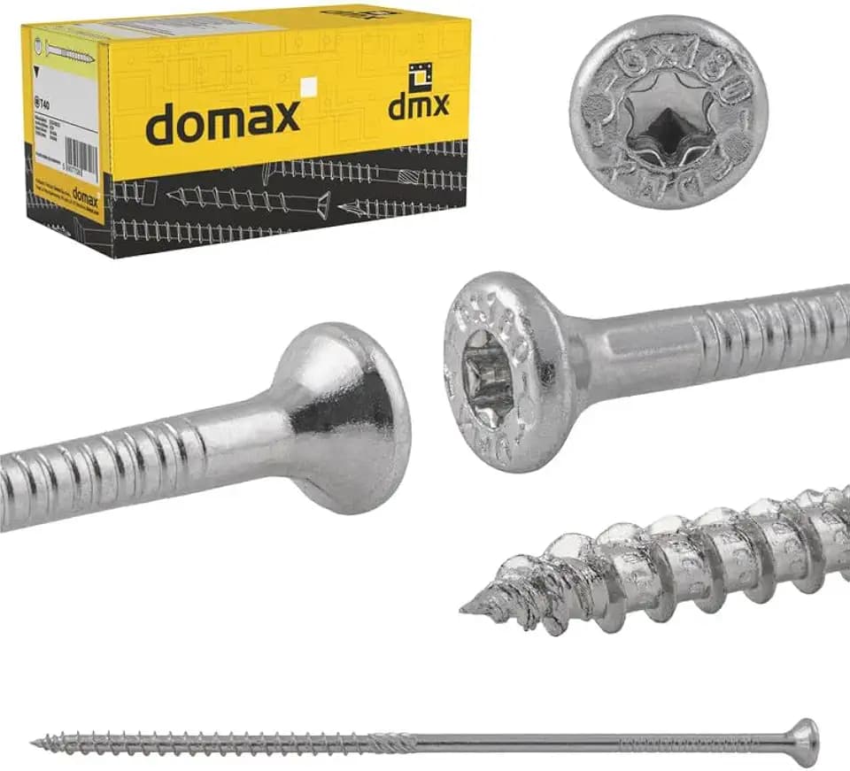 DMX Holzschrauben Torx 6x160 - Spanplattenschrauben - Schrauben 100er Set