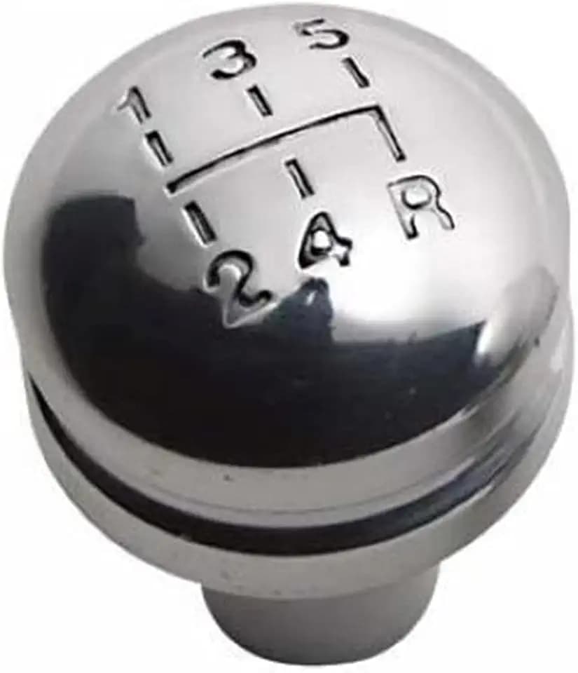 RAMPAGE PRODUCTS Polished Billet Shift Knob for Jeep Wrangler TJ | 5-Speed Shift Pattern, Billet Aluminum, Polished | 46005 | Fits 1987-1995 Jeep Wrangler YJ / 1997-2006 Jeep Wrangler TJ