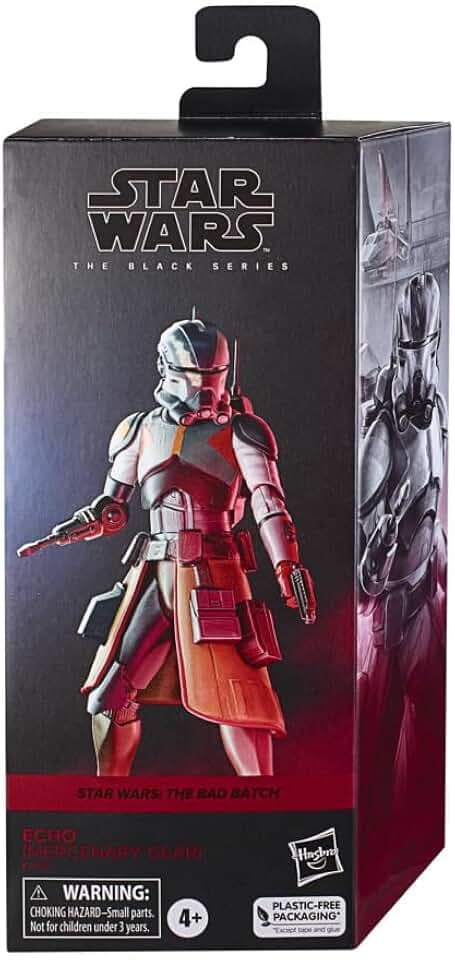 Star Wars Hasbro The Bad Batch Black Series Figur Echo (Mercenary Gear), 15 cm