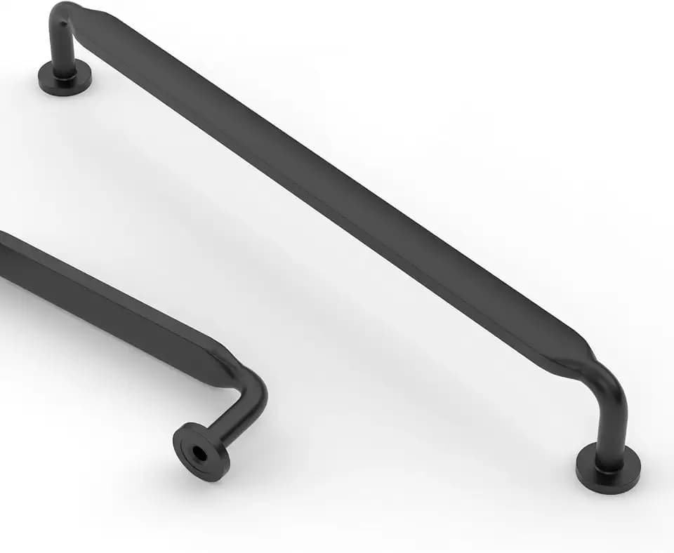 Asidrama 6 Pack 12.6 inch Matte Black Kitchen Cabinet Handles