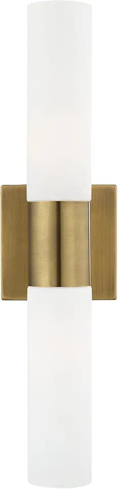 Livex Lighting 10102-01 Aero 2-Light Fixture, Antique Brass